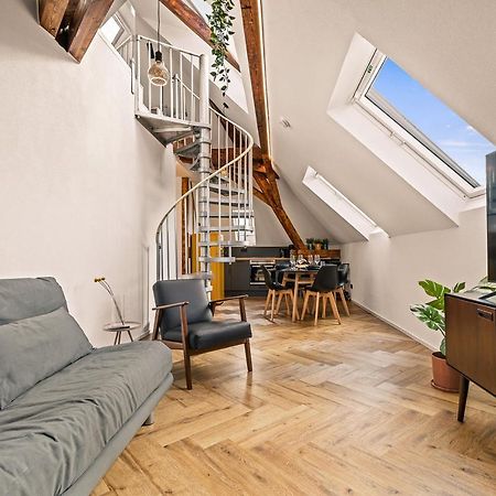 Maisonette-Wohnung Mit Freigelegtem Fachwerk 梅肯博伊伦 外观 照片